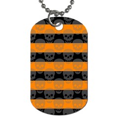 Deathrock Stripes Dog Tag (one Sided) by ArtistRoseanneJones