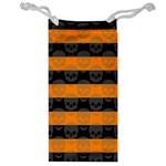 Deathrock Stripes Jewelry Bag Front
