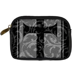 Goth Brocade Cross Digital Camera Leather Case by ArtistRoseanneJones