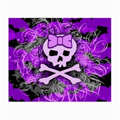 Purple Girly Skull Glasses Cloth (small)