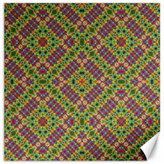 Multicolor Geometric Ethnic Seamless Pattern Canvas 16  X 16  (unframed) by dflcprints