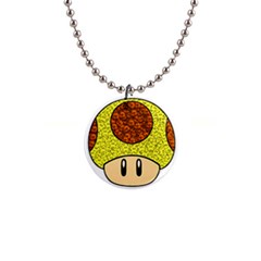 Really Mega Mushroom Button Necklace by kramcox