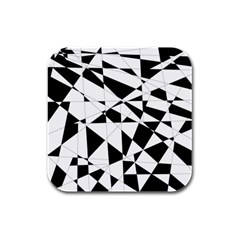 Shattered Life In Black & White Drink Coasters 4 Pack (square) by StuffOrSomething