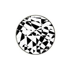 Shattered Life In Black & White Golf Ball Marker (for Hat Clip) by StuffOrSomething