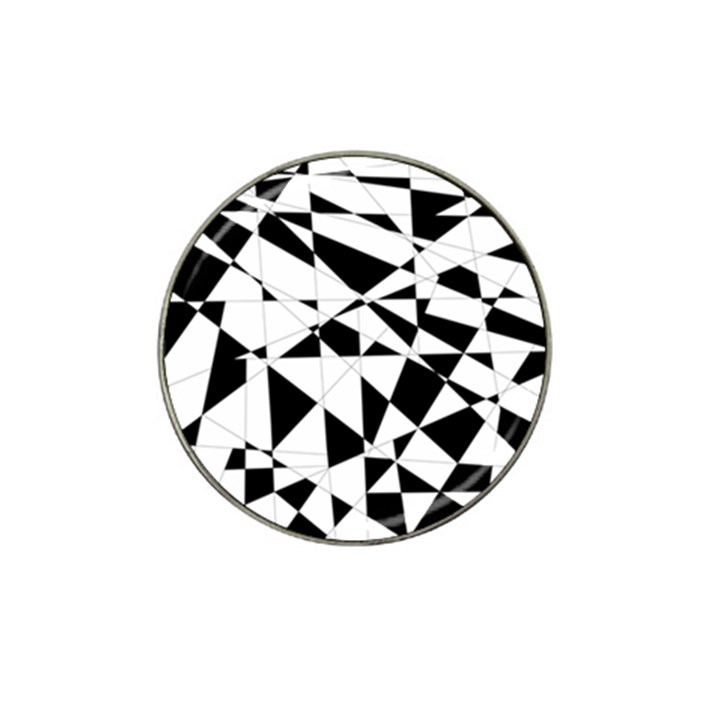 Shattered Life In Black & White Golf Ball Marker (for Hat Clip)