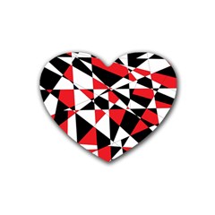 Shattered Life Tricolor Drink Coasters (heart) by StuffOrSomething