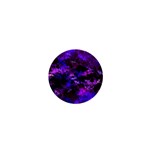 Purple Skulls Goth Storm 1  Mini Button
