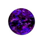 Purple Skulls Goth Storm Drink Coaster (Round)