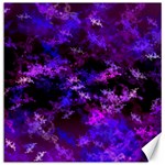 Purple Skulls Goth Storm Canvas 12  x 12  (Unframed)