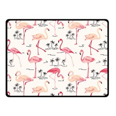 Flamingo Pattern Double Sided Fleece Blanket (small)  by Contest580383