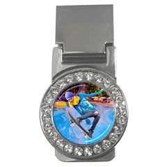 Skateboarding On Water Money Clips (cz)  by icarusismartdesigns