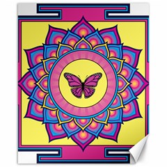 Butterfly Mandala Canvas 16  X 20   by GalacticMantra
