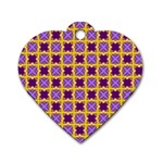 Cute Pretty Elegant Pattern Dog Tag Heart (One Side)