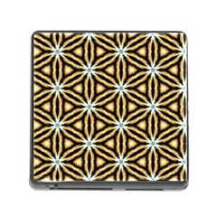 Faux Animal Print Pattern Memory Card Reader (square) by GardenOfOphir