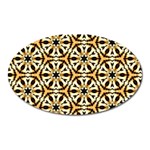 Faux Animal Print Pattern Oval Magnet