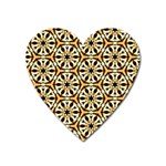 Faux Animal Print Pattern Heart Magnet
