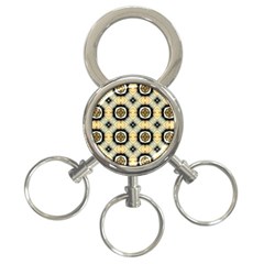 Faux Animal Print Pattern 3-ring Key Chains by GardenOfOphir