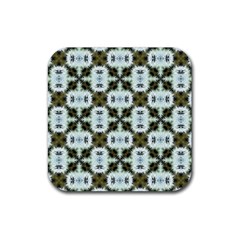 Faux Animal Print Pattern Rubber Coaster (square)  by GardenOfOphir