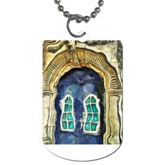Luebeck Germany Arched Church Doorway Dog Tag (one Side) by karynpetersart
