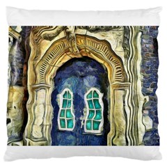 Luebeck Germany Arched Church Doorway Standard Flano Cushion Cases (one Side)  by karynpetersart