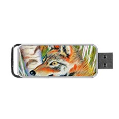 Wolfpastel Portable Usb Flash (one Side) by LokisStuffnMore