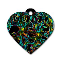 Soul Colour Dog Tag Heart (one Side)