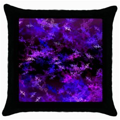 Purple Skulls Goth Storm Throw Pillow Cases (black) by KirstenStar