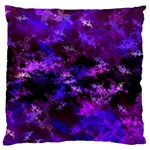 Purple Skulls Goth Storm Large Flano Cushion Cases (Two Sides) 