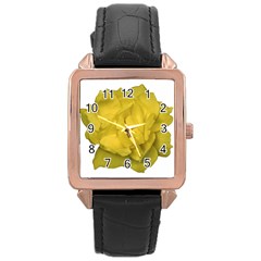 Isolated Yellow Rose Photo Rose Gold Watches by dflcprints