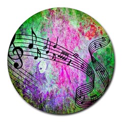Abstract Music  Round Mousepads
