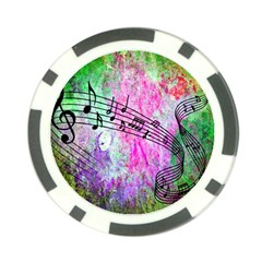 Abstract Music  Poker Chip Card Guards