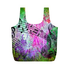 Abstract Music  Full Print Recycle Bags (m) 