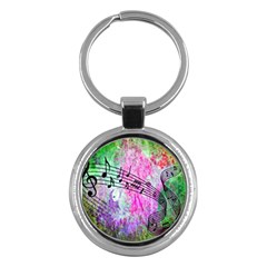 Abstract Music 2 Key Chains (round) 