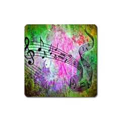 Abstract Music 2 Square Magnet