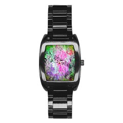 Abstract Music 2 Stainless Steel Barrel Watch