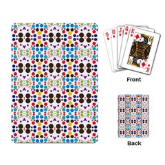 Colorful Dots Pattern Playing Cards Single Design by LalyLauraFLM