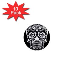 Skull 1  Mini Magnet (10 Pack) 