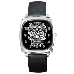 Skull Square Metal Watches
