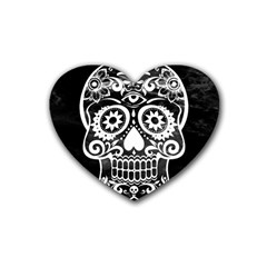 Skull Rubber Coaster (heart) 