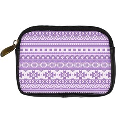 Fancy Tribal Borders Lilac Digital Camera Cases by ImpressiveMoments