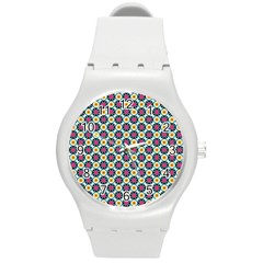 Pattern 1282 Round Plastic Sport Watch (m) by GardenOfOphir
