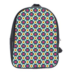 Cute Abstract Pattern Background School Bags(large)  by GardenOfOphir