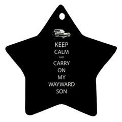 Carry On Centered Star Ornament (two Sides)  by TheFandomWard
