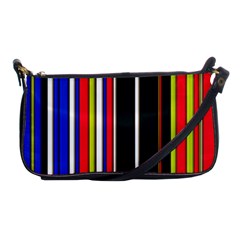 Hot Stripes Red Blue Shoulder Clutch Bags by ImpressiveMoments