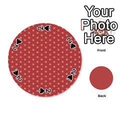 Cute Seamless Tile Pattern Gifts Playing Cards 54 (round) 