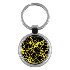 Hot Web Yellow Key Chains (round)  by ImpressiveMoments