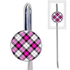 Smart Plaid Hot Pink Book Mark by ImpressiveMoments