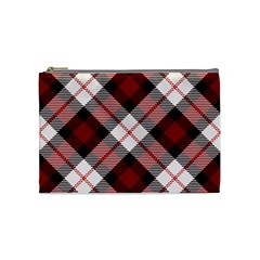 Smart Plaid Red Cosmetic Bag (medium)  by ImpressiveMoments