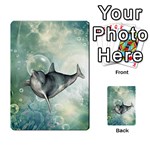 Funny Dswimming Dolphin Multi-purpose Cards (Rectangle)  Front 54