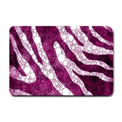 Purple Zebra Print Bling Pattern  Small Doormat  by OCDesignss